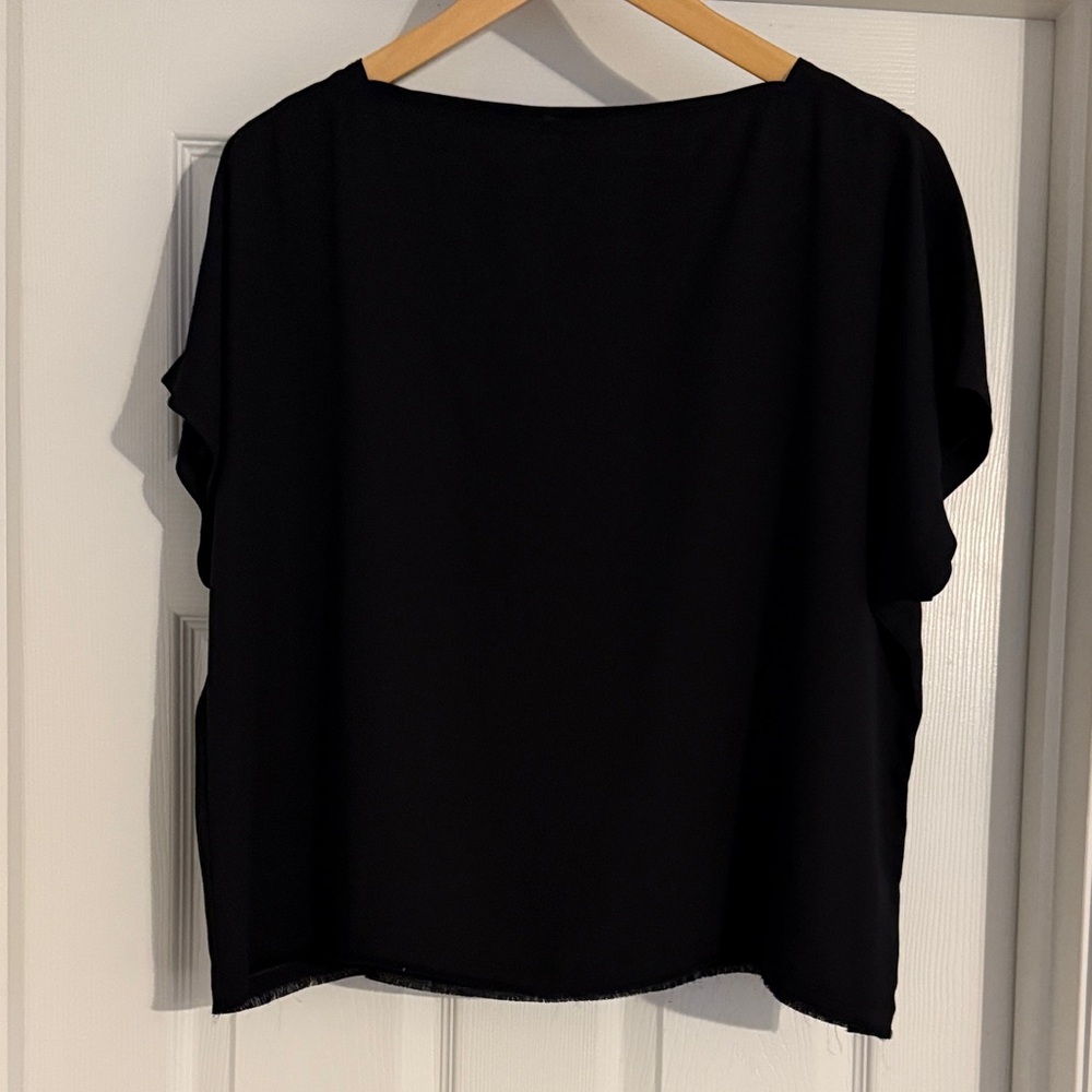 ATM Anthony Thomas Melillo Classic Black Blouse